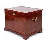 Mahogany Felt-Lined Storage Chest