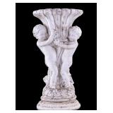 Figural Concrete Cherub Garden Planter