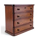 Antique Swing-Out Tabletop Chest