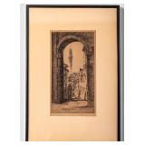 John Taylor Arms "La Torre del Mangia", Etching