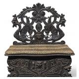 Ornately Carved Renaissance Revival Hall Bench