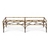 Vintage Gilt-Metal Faux Bamboo Coffee Table Base