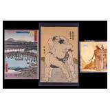 Three Japanese Woodblock Prints