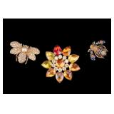 Three Joan Rivers Brooches