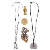 Vintage Chinese Carved Jade Jewelry and More