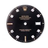Custom After Market Black Diamond Rolex Dial