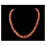 Amber and Sterling Necklace