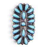 P. Jones Turquoise Petit Point Ring
