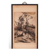 E. N. Downard Etching "Great Expectations"