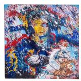 Abstract Expressionist Oil on Canvas, Signed