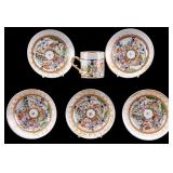 6 Pc Chinese Export Cup and Saucers
