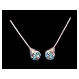 Sterling Silver & Turquoise Hair Ornaments