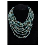 Multi Strand Turquoise Necklace