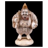 Japanese Carved Natural Material Figural Okimono