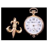 Antique 14k Gold Ladies Pocket Watch