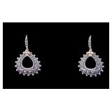 Sterling Silver and 18K Barbara Bixby Earrings