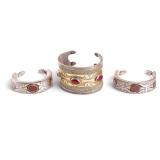3 Silver Uzbek Bukuara Bracelets