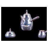 Sterling Silver Georg Jensen 3-Piece Coffee Set