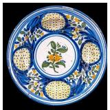 Antique Spanish Polychrome Faience Charger