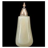 Carved Green Hardstone Perfume Bottle