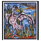 Signed Wiley Expressionist O/c