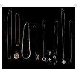 Sterling Silver & Costume Necklaces, Pendants