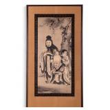 Chinese Ink and Wash Painting of Immortals