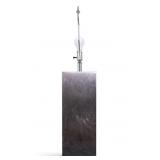 Paul Evans Style Cityscape Chrome Table Lamp