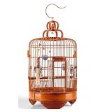 Chinese Decorative Bird Cage w/ Carved Accents