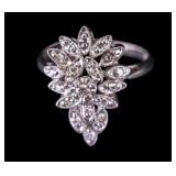 Vintage 14K White Gold .50ct Diamond Ring