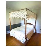 Antique-Style Hagerty Four Poster Canopy Bed