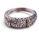Sterling and 18k Yellow Gold Effy Balissima Ring