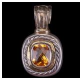 Sterling and Gold David Yurman  Pendant