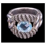 Michael Dawkins Sterling Silver Statement Ring