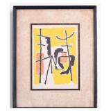 John von Wicht Pencil-Signed Woodcut