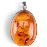 Large Baltic Amber Pendant