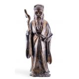 Japanese Sage Bronze Statue