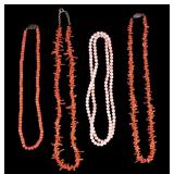 Collection of Coral Necklaces