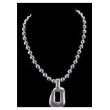 Sterling Silver Statement Necklace