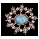 Late Victorian Era Starburst Style Cluster Brooch