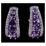 Judith Ripka Amethyst Earrings