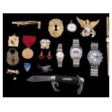 Watches, Knife, and Miscellaneous