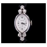 Vintage Hamilton 14K White Gold Ladies Watch