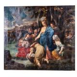 Large 18/19th C O/C Painting of the Foundling