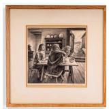 John S. de Martelly "Give Us This Day" Lithograph
