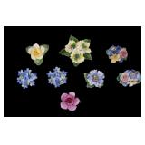8 Vintage Fine Bone China Crown Staffordshire Pins