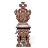 Italian Renaissance Revival Sgabello Chair
