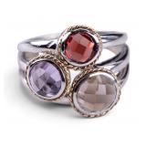 Sterling Silver & 14K Gold Ring