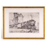 "Last Run" Reynold Henry Weidenaar Etching