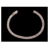 10k Gold Diamond Bracelet, Broken Chain, 10.4g